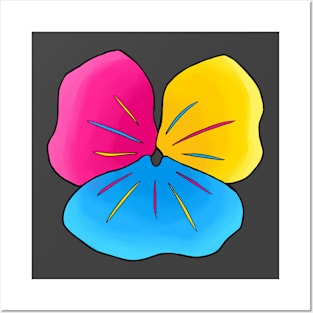 LGBT Pride Flower Pan-sy Posters and Art